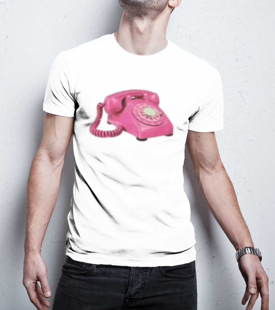 Fesspool Shop Retro Pink Phone Crop Top T-Shirt