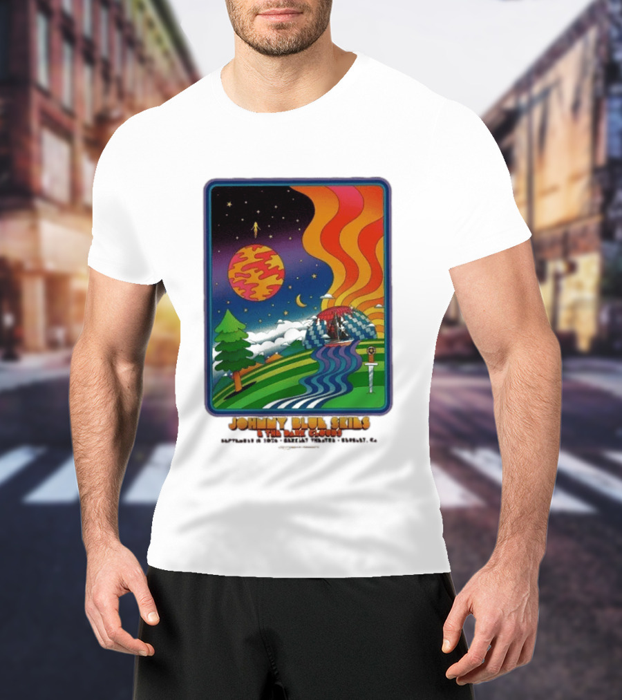 Johnny Blue Skies And The Dark Clouds Greek Theatre Berkeley CA September 15 2026 Event Psychedelic T-Shirt