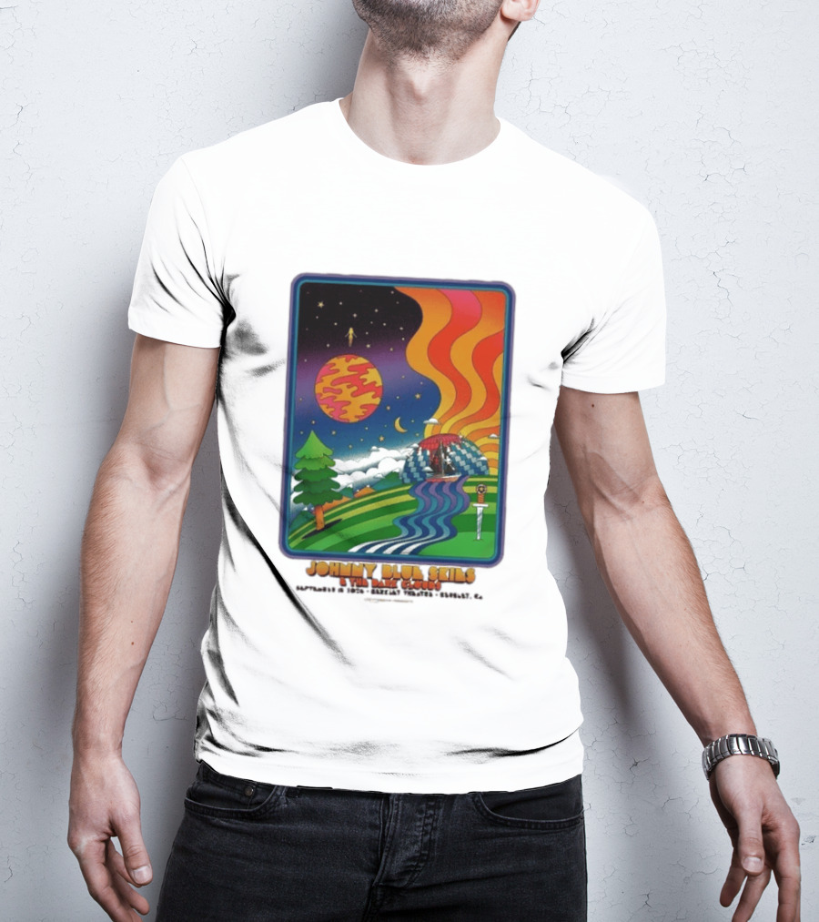Johnny Blue Skies And The Dark Clouds Greek Theatre Berkeley CA September 15 2026 Event Psychedelic T-Shirt