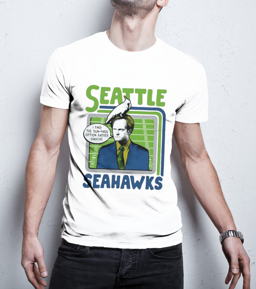 Kelsey Grammer Seahawks Run Pass Option Gauche T-Shirt