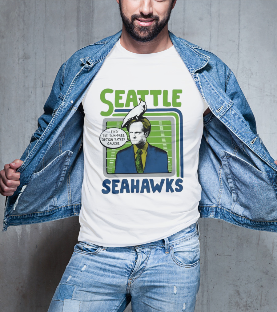 Kelsey Grammer Seahawks Run Pass Option Gauche T-Shirt