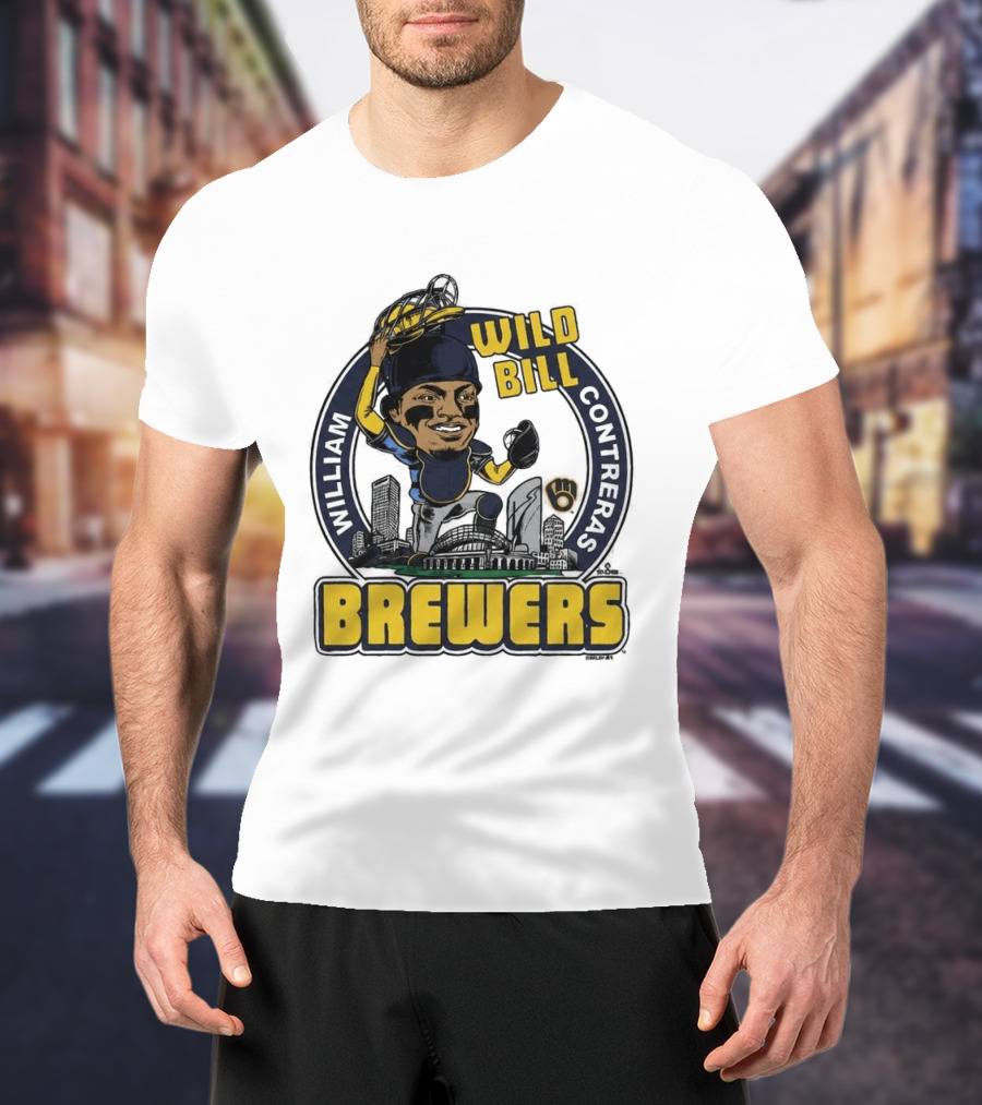 Milwaukee Brewers Wild Bill William Contreras Baseball 2026 T-Shirt