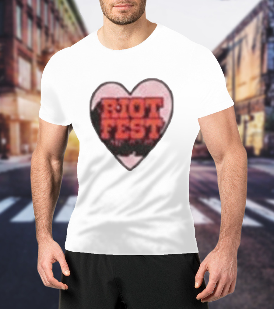Riot Fest 2026 Chicago September 18 20 Heart T-Shirt