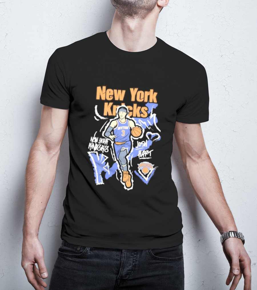 New York Knicks Josh Hart Chalked Up Basketball Player T-Shirt