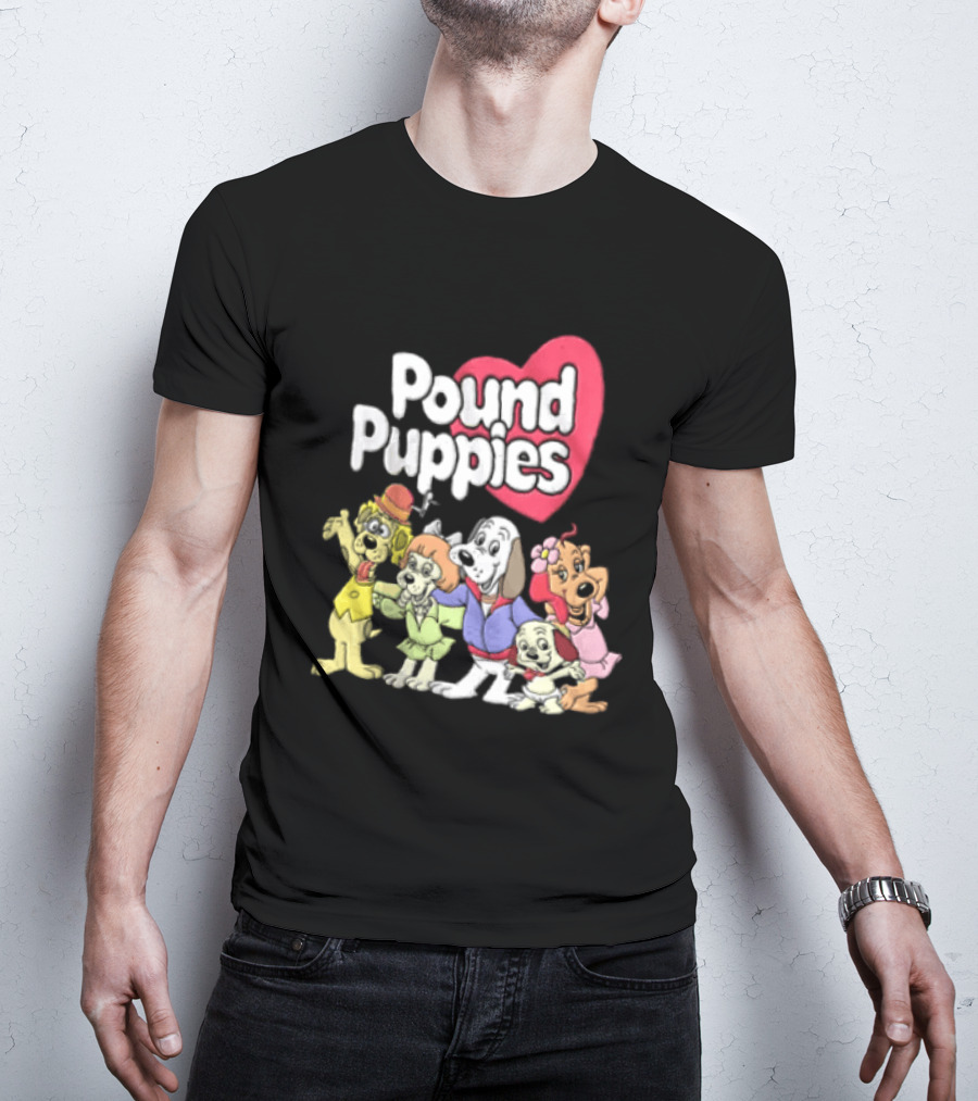 Pound Puppies Heartwarming Cartoon Characters T-Shirt