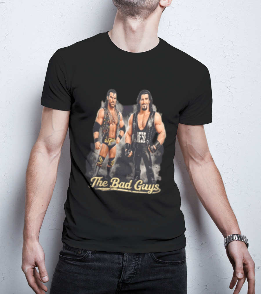 Razor Ramon Diesel The Bad Guys WWE Wrestling Legends T-Shirt