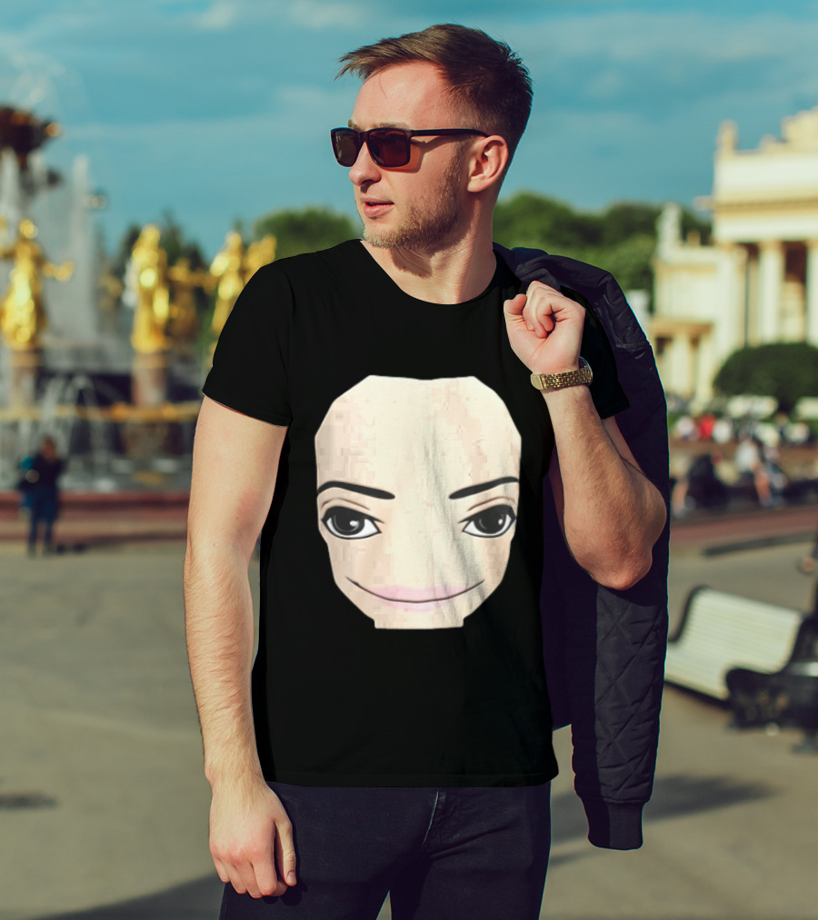 Roblox Avatar Smirking Face Female T-Shirt