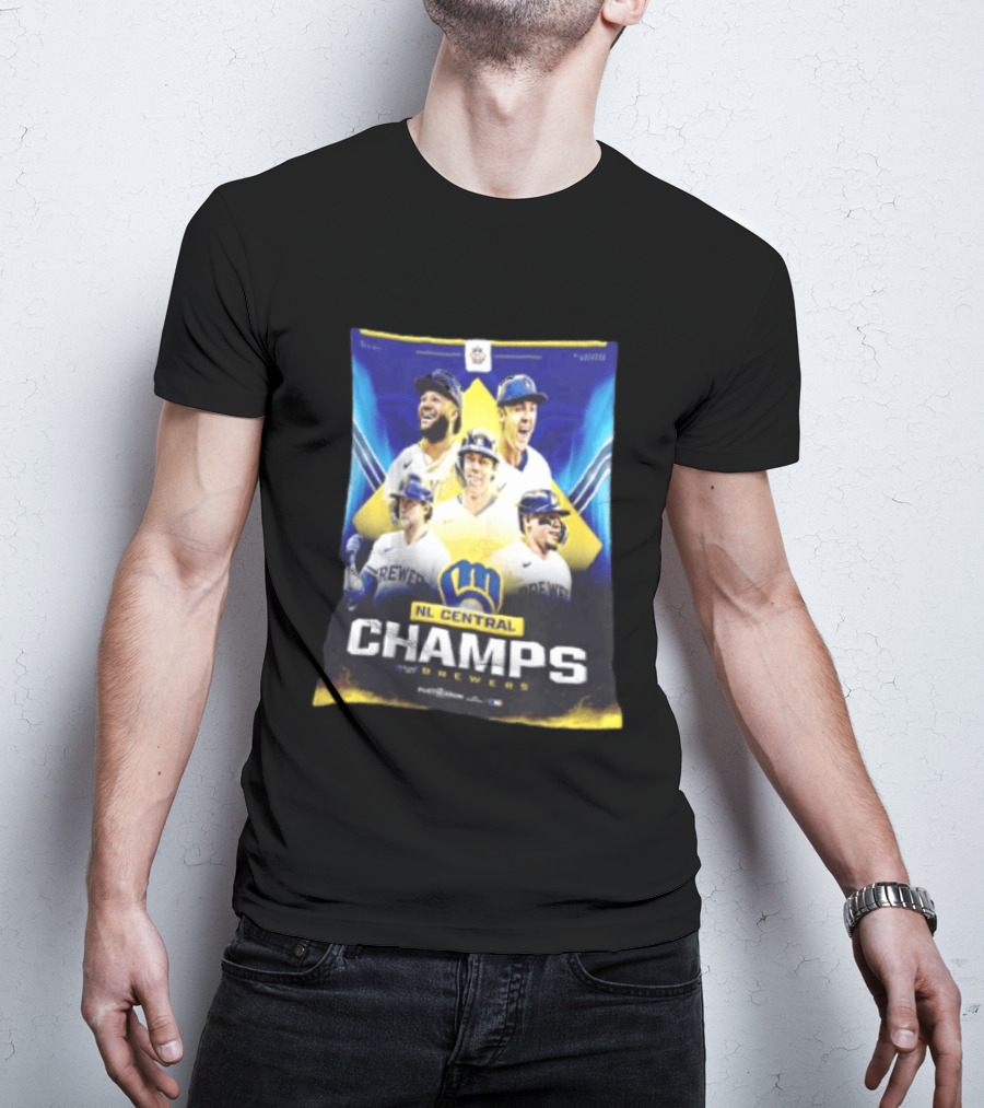 NL Central Champs Brewers Postseason Milwaukee Brewers Fan Gear 2026 T-Shirt