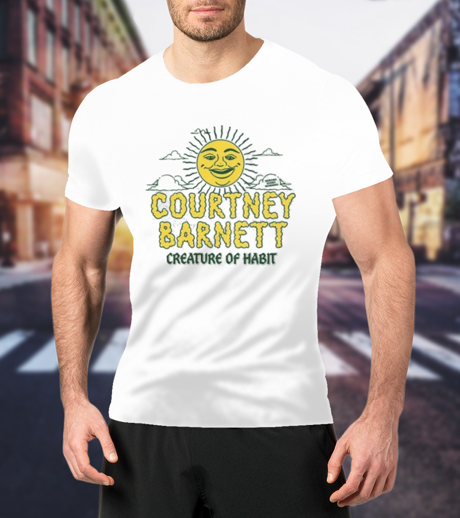 Courtney Barnett Creature Of Habit Sunny Face T-Shirt
