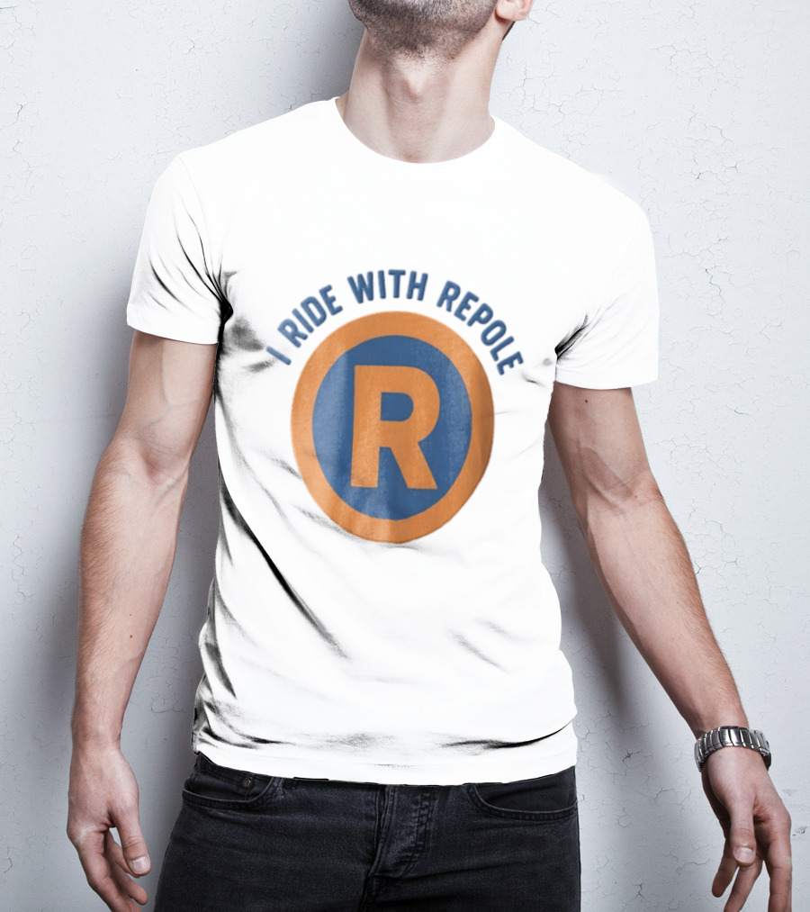 I Ride With Repole Blue Orange Ring R T-Shirt
