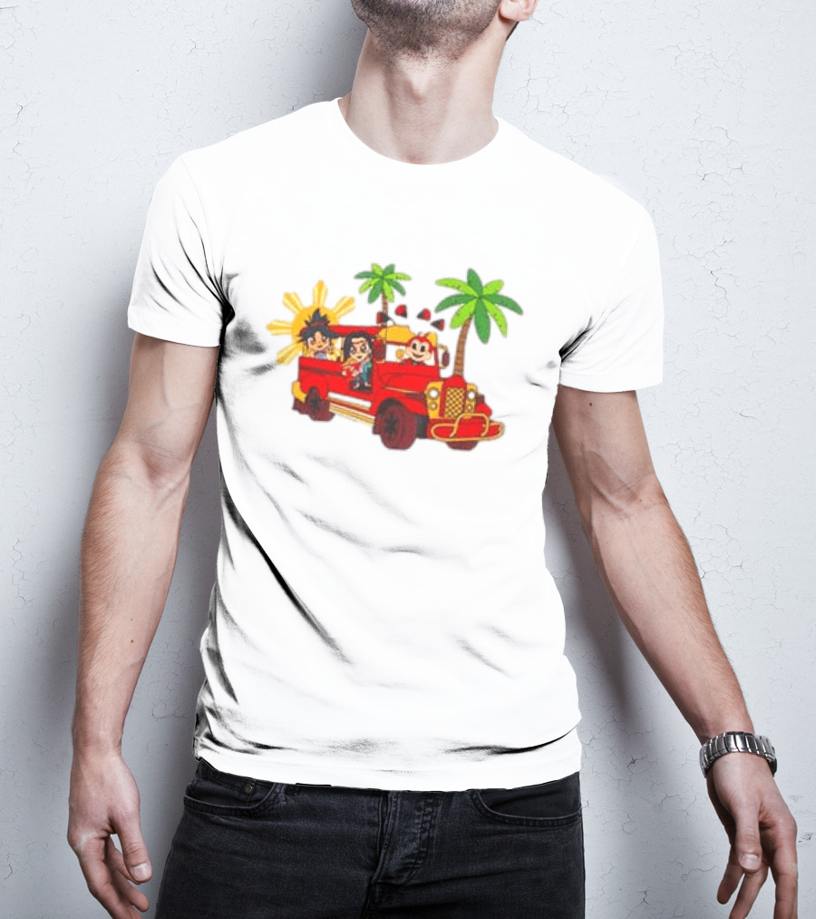 Jollibee Foods Store Jeepney Adventure Jollibee X Forgotten Island Collaboration T-Shirt