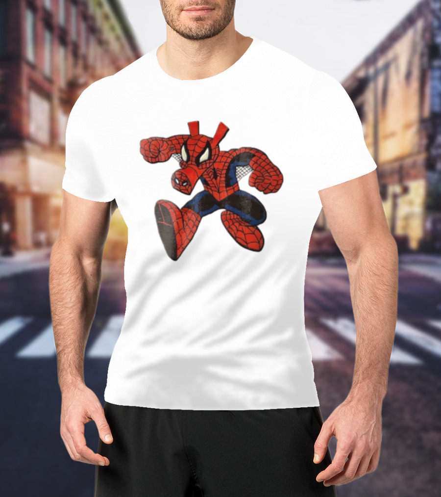 Marvel Comics Cartoon Spider Ham Peter Porker 1986 Pig Suit T-Shirt