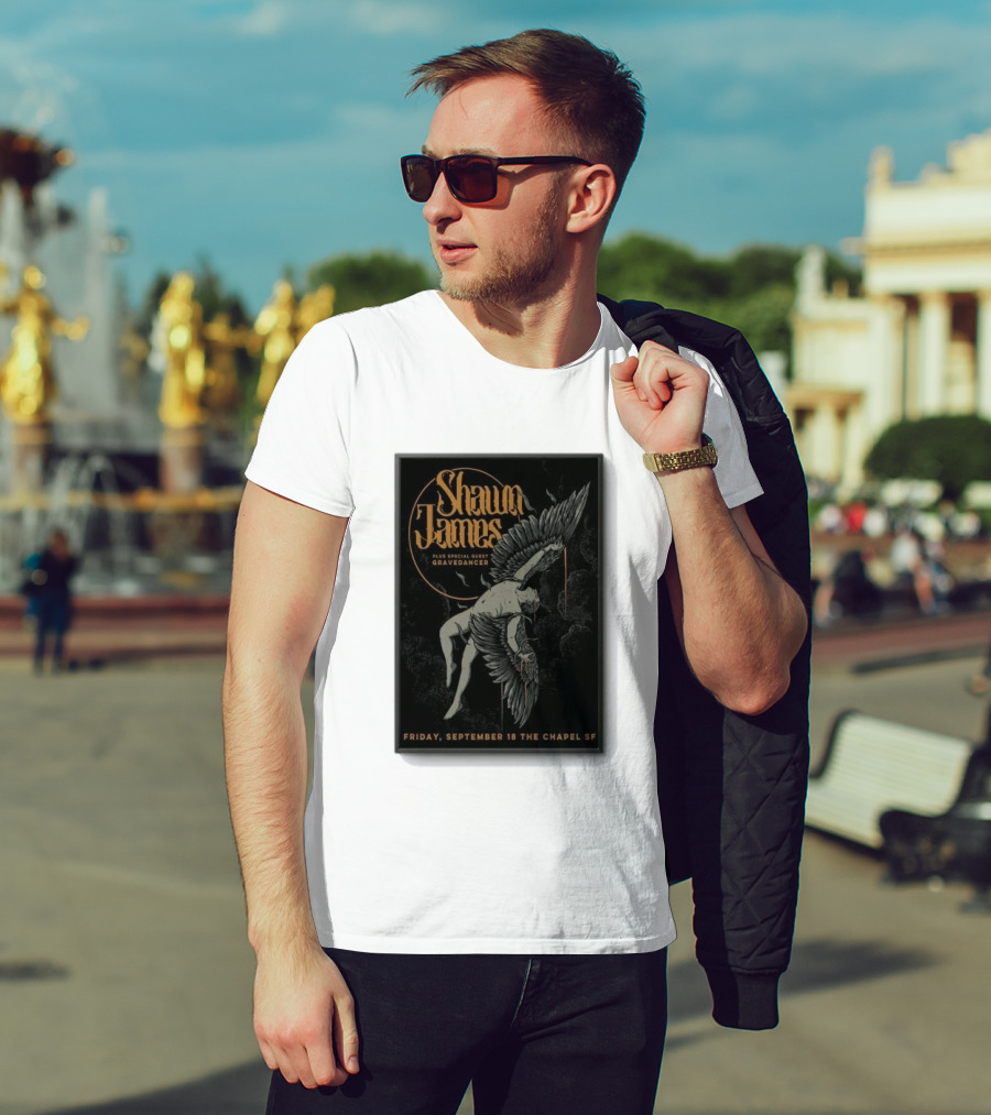 Shawn James San Francisco Concert Special Guest Gravedancer September 18 The Chapel SF T-Shirt