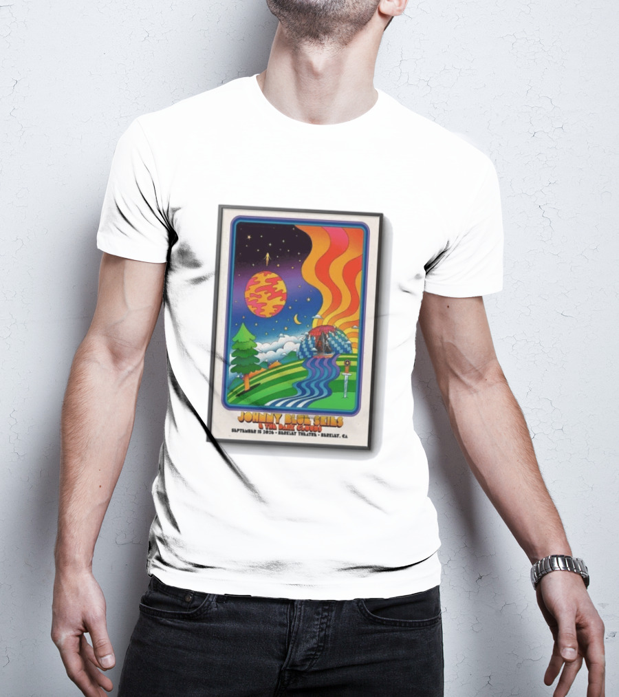 Johnny Blue Skies And The Dark Clouds Berkeley Theatre September 15 2026 Berkeley CA T-Shirt
