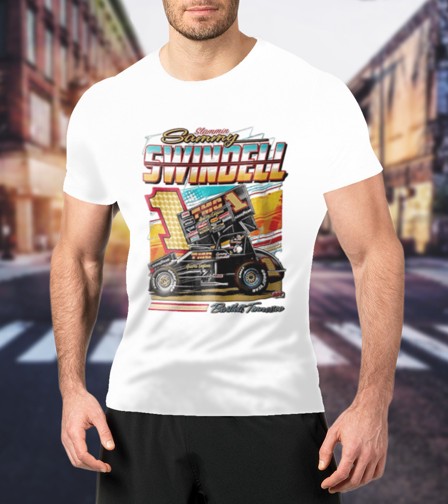 Slammin Sammy Swindell Number 1 Sprint Car Bartlett Tennessee Racing T-Shirt