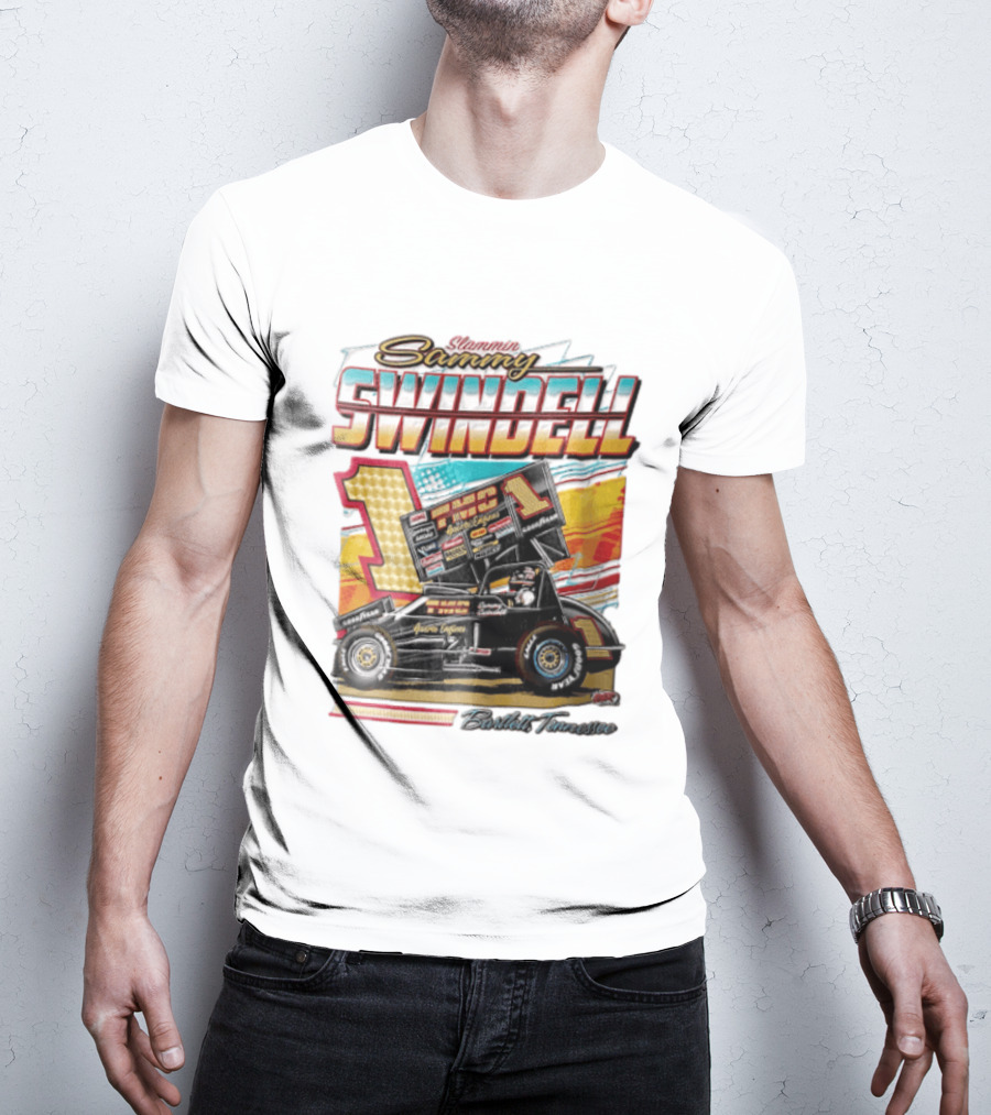 Slammin Sammy Swindell Number 1 Sprint Car Bartlett Tennessee Racing T-Shirt