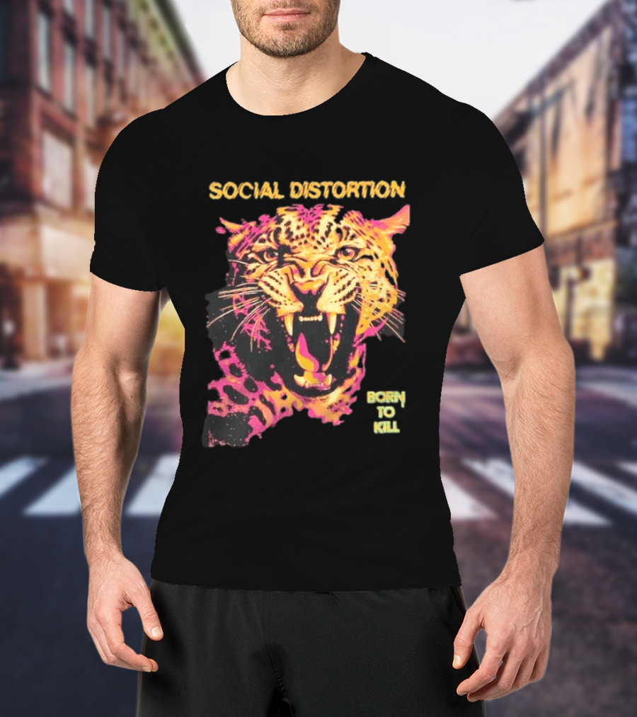 Social Distortion Born To Kill Leopard 2026 T-Shirt