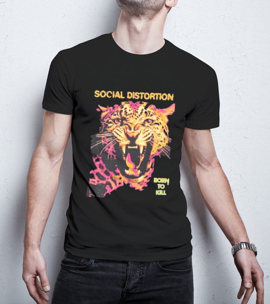 Social Distortion Born To Kill Leopard 2026 T-Shirt