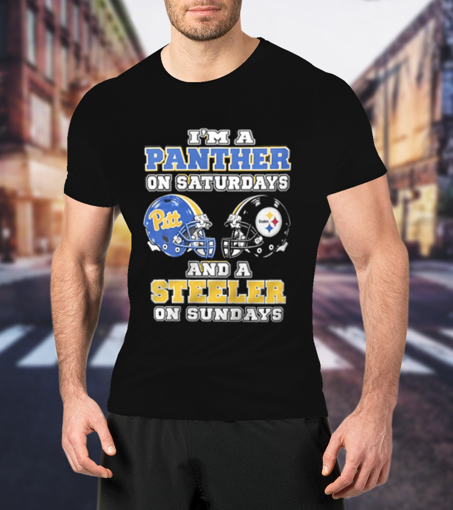 I’m A Panther On Saturdays And A Steeler On Sundays T-Shirt