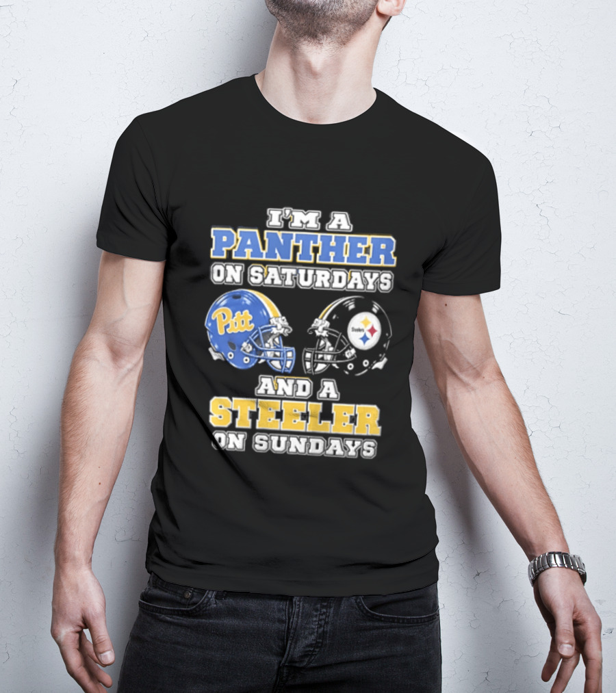 I’m A Panther On Saturdays And A Steeler On Sundays T-Shirt