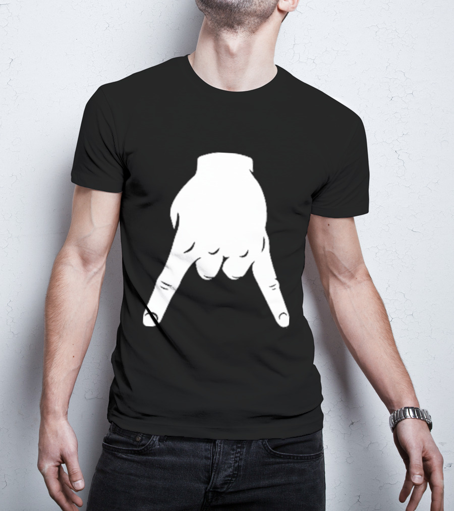 Horns Down Hand Gesture Texas Rivalry Sports Fan T-Shirt