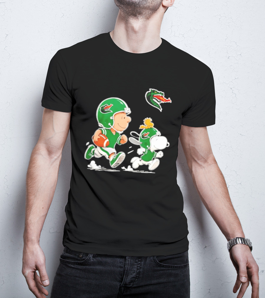 UAB Blazers Charlie Brown Woodstock Snoopy NCAA Football Collaboration T-Shirt
