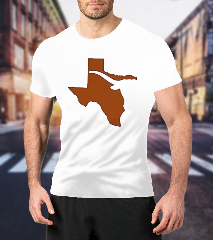 Texas State Longhorn Steer Original Orange T-Shirt