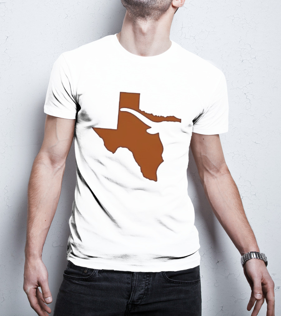 Texas State Longhorn Steer Original Orange T-Shirt