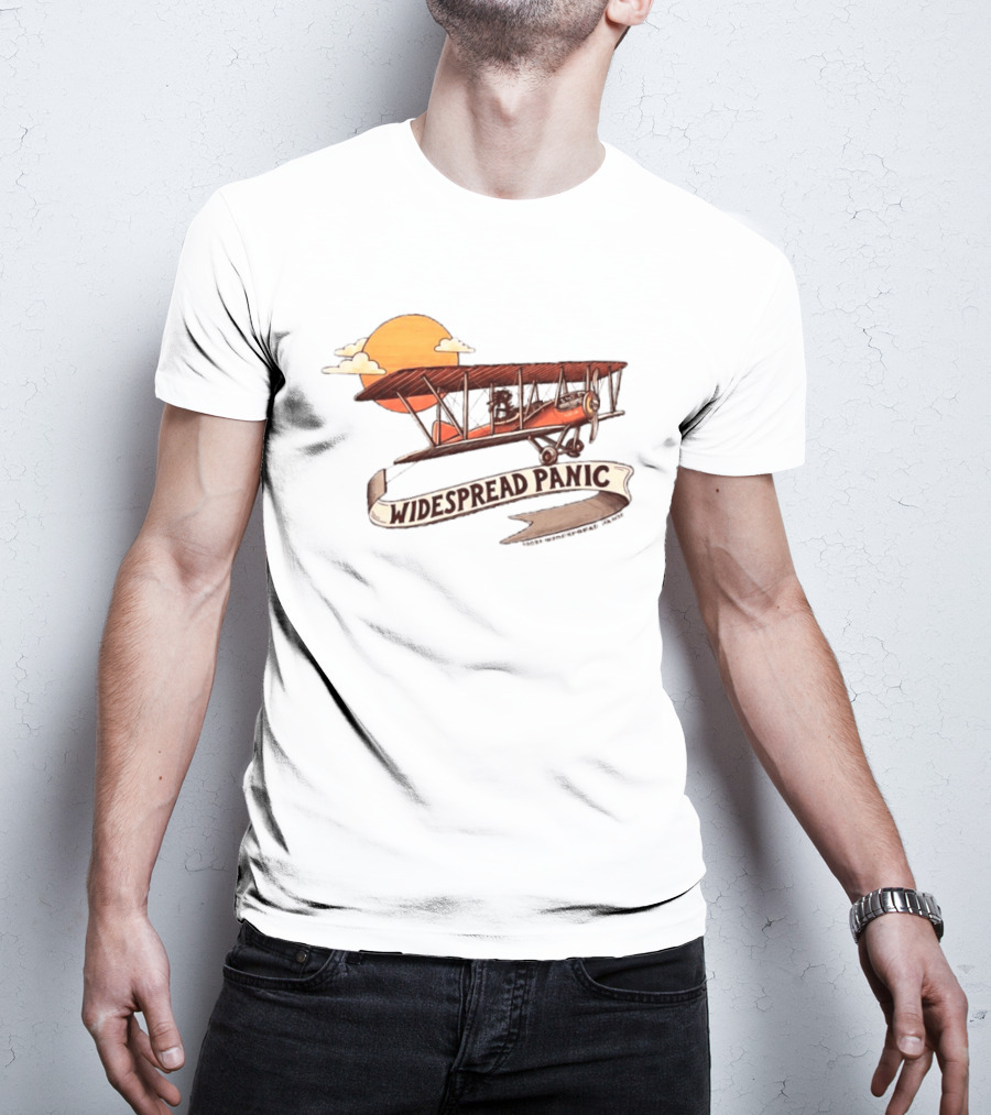 Widespread Panic Biplane Wilmington NC Sunset T-Shirt