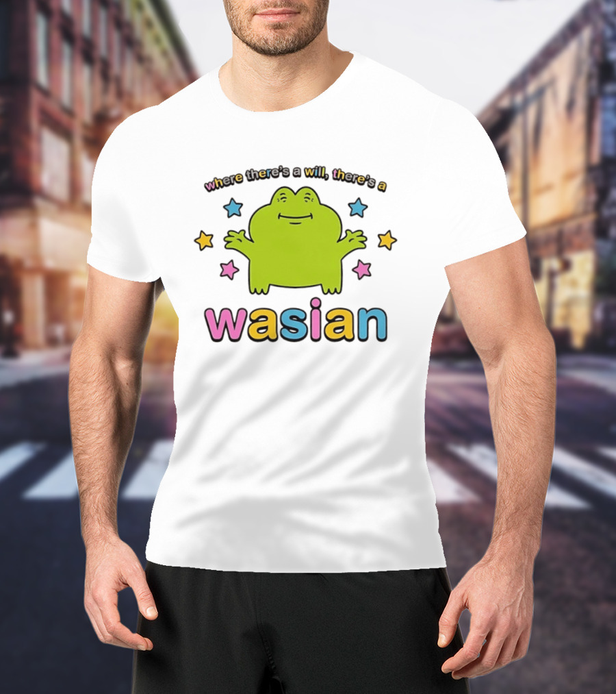 Frog Where There's A Will There's A Wasian Stars T-Shirt