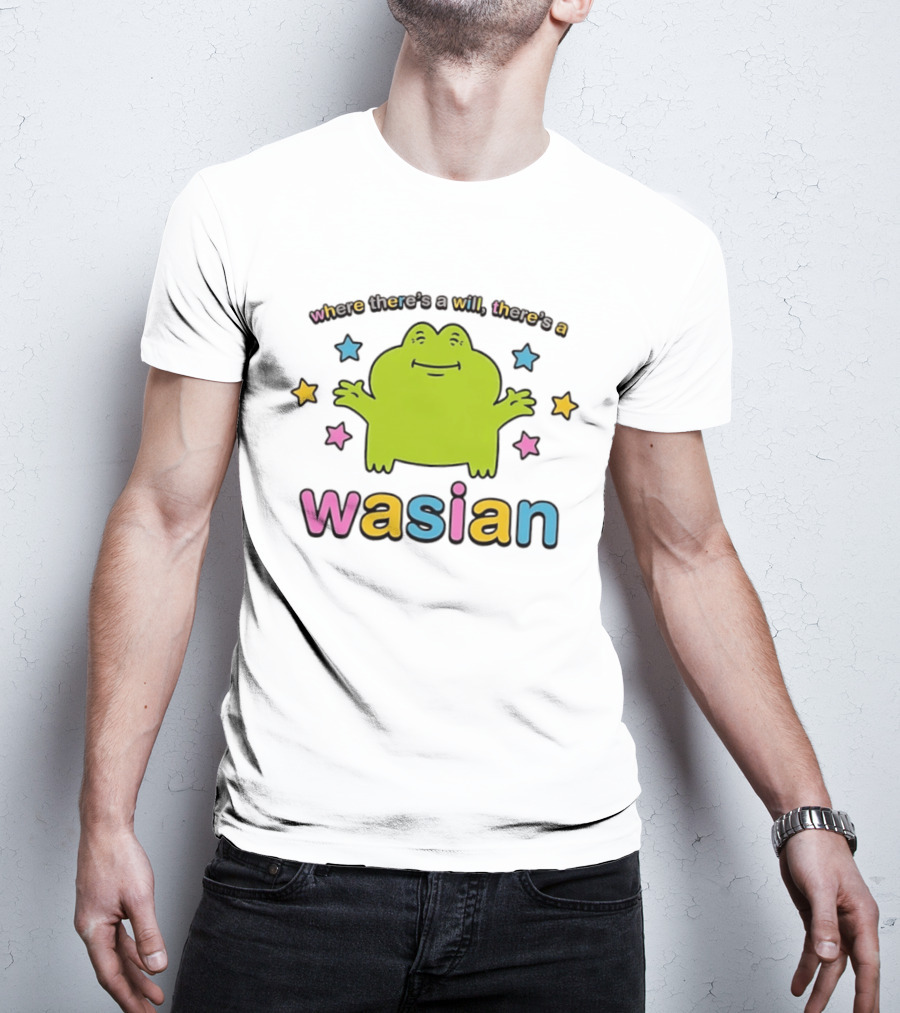 Frog Where There's A Will There's A Wasian Stars T-Shirt