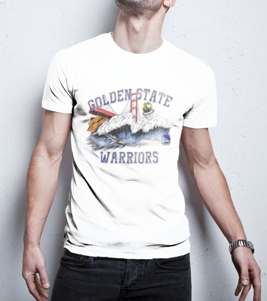 Golden State Warriors League Of Leisure Bridge Bay Area Skyline T-Shirt