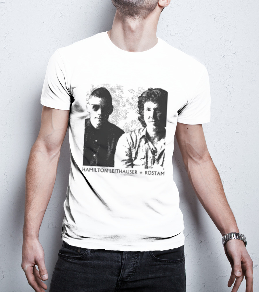HAMILTON LEITHAUSER ROSTAM Black And White Photo Duo T-Shirt