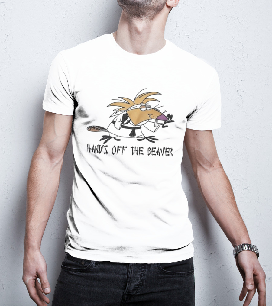 Hand's Off The Beaver The Angry Beavers Cartoon T-Shirt