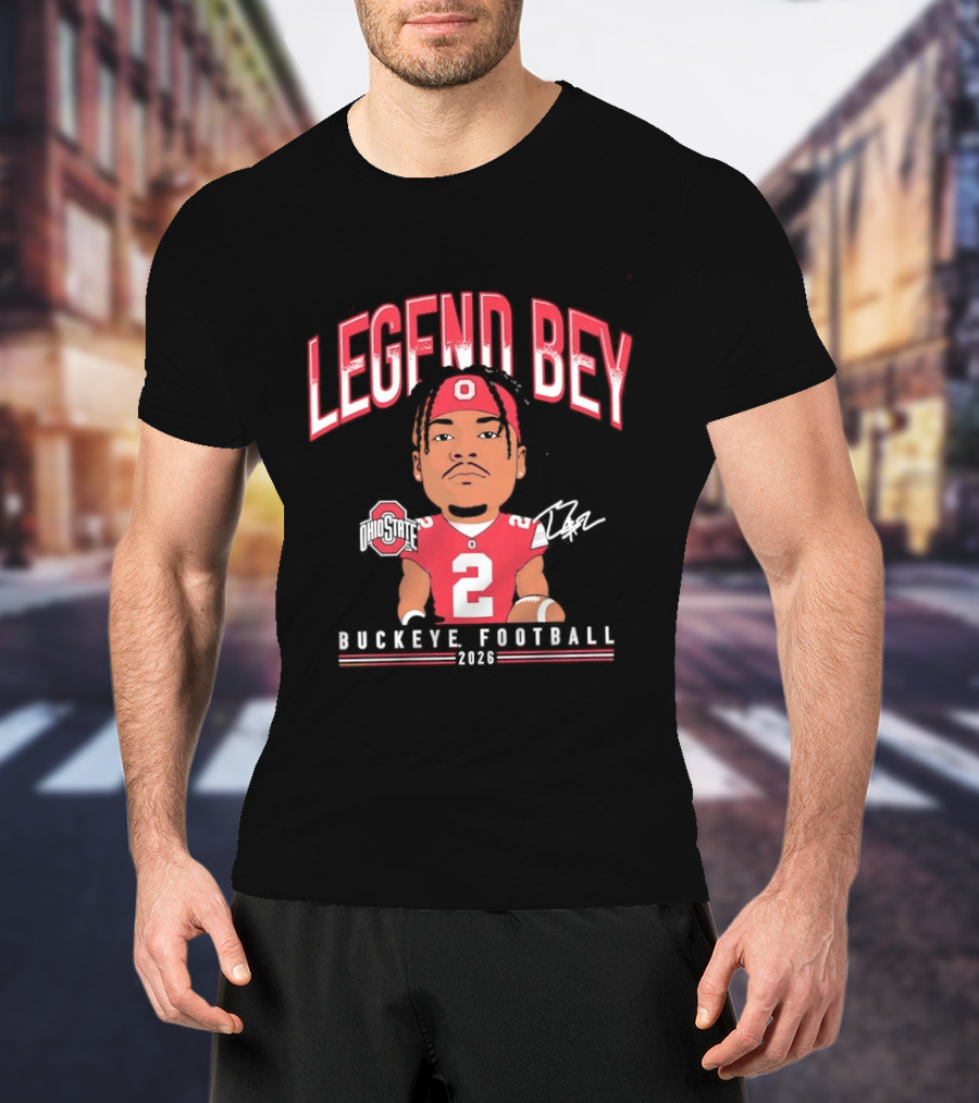 Legend Bey No 2 Ohio State Buckeye Football 2026 T-Shirt
