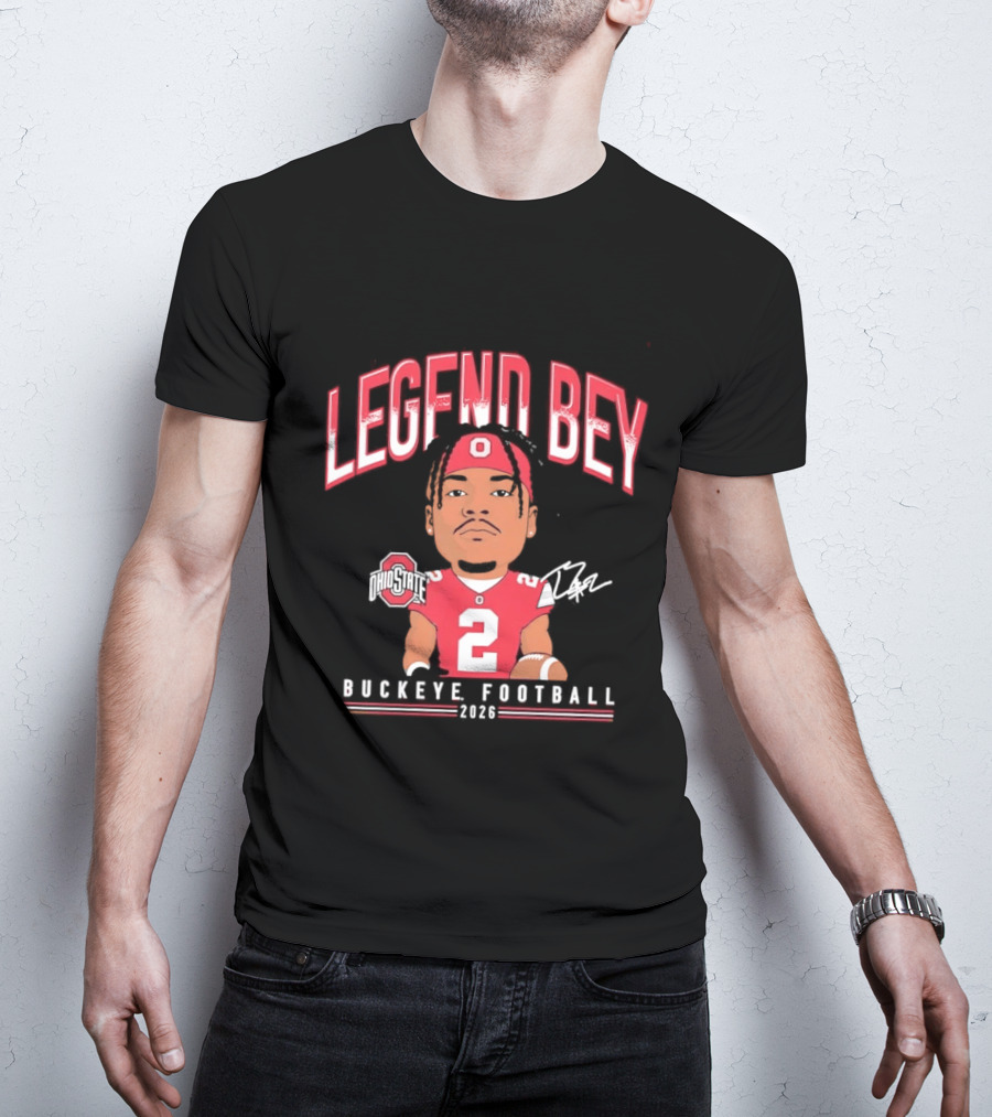 Legend Bey No 2 Ohio State Buckeye Football 2026 T-Shirt