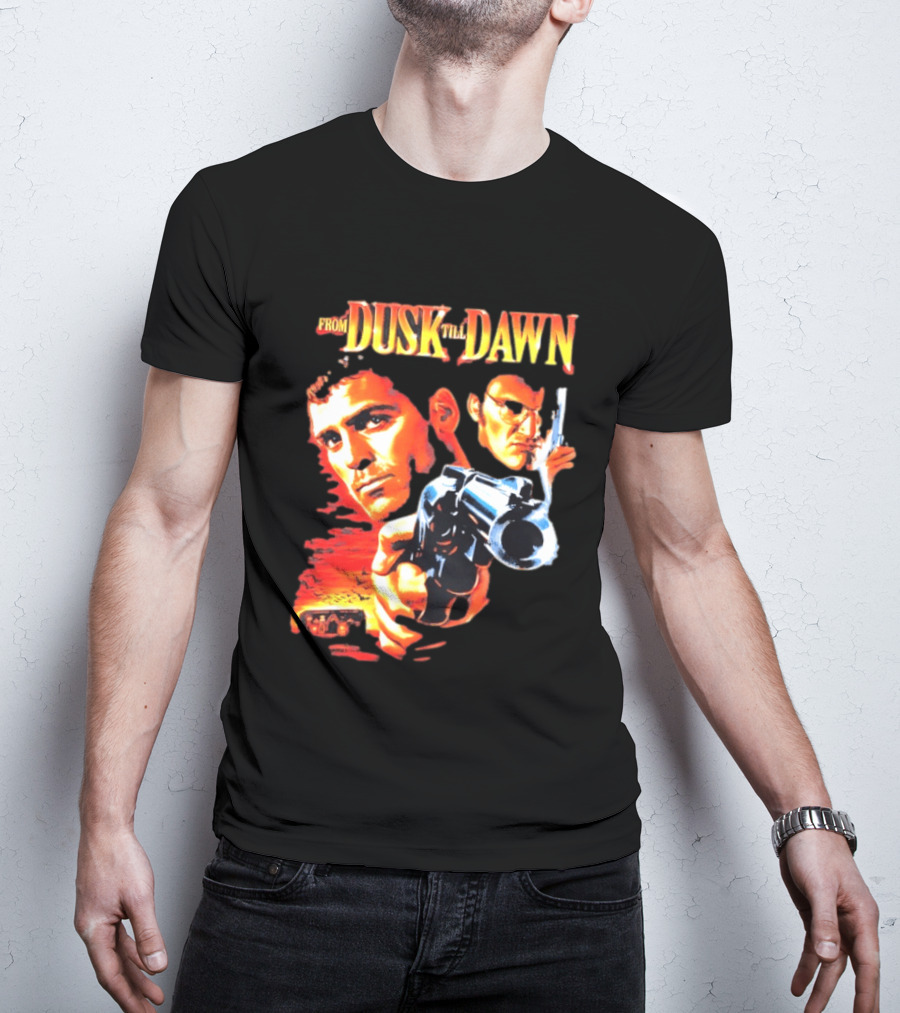 From Dusk Till Dawn Movie Artwork With Two Armed Characters T-Shirt