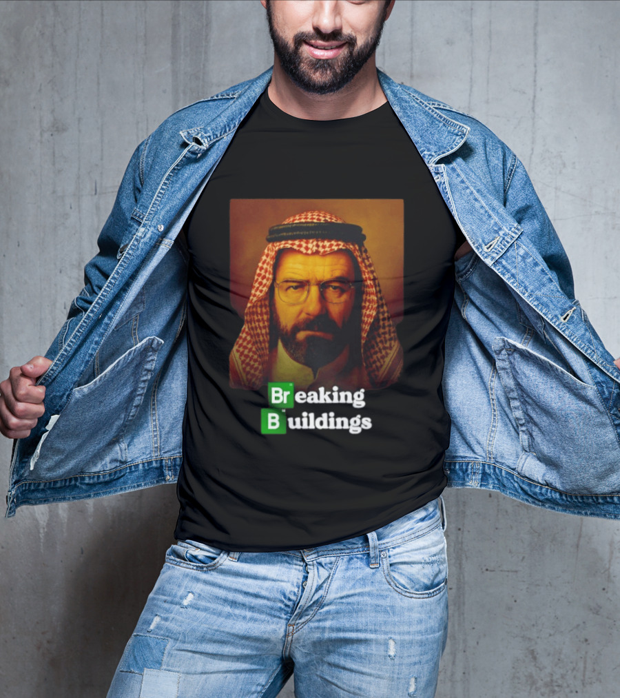 Breaking Buildings Bryan Cranston Walter White Middle Eastern Headdress T-Shirt