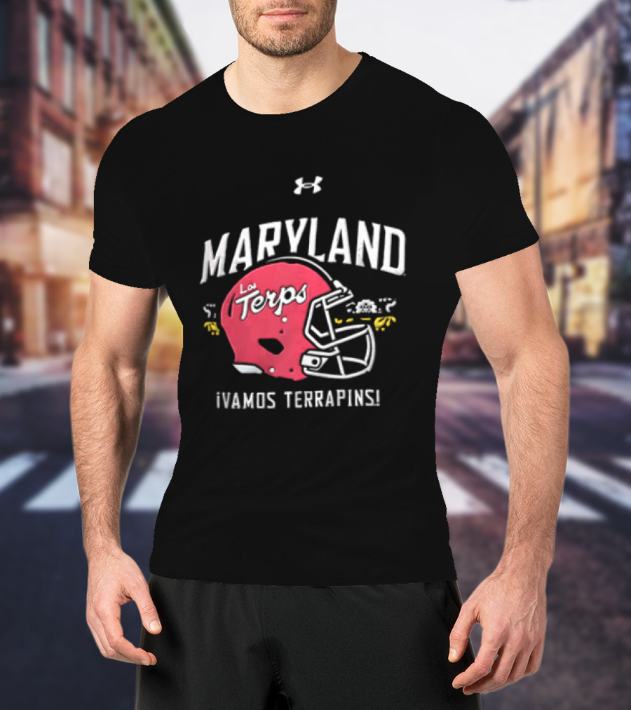 Maryland La Terps ¡Vamos Terrapins! Helmet T-Shirt