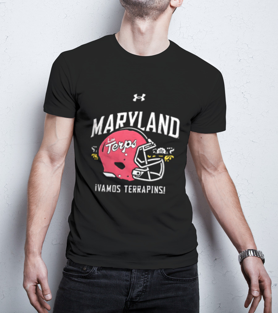 Maryland La Terps ¡Vamos Terrapins! Helmet T-Shirt