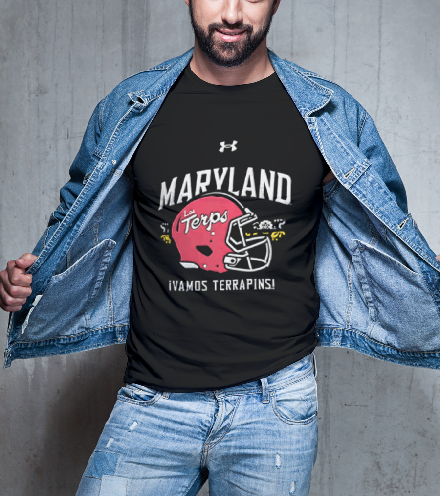 Maryland La Terps ¡Vamos Terrapins! Helmet T-Shirt