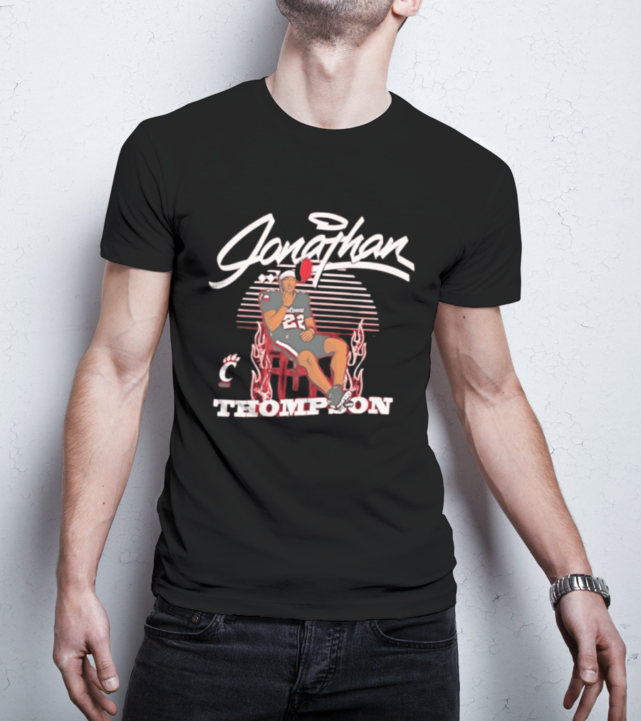Jonathan Thompson Cincinnati Bearcats Football Player 22 Casual T-Shirt