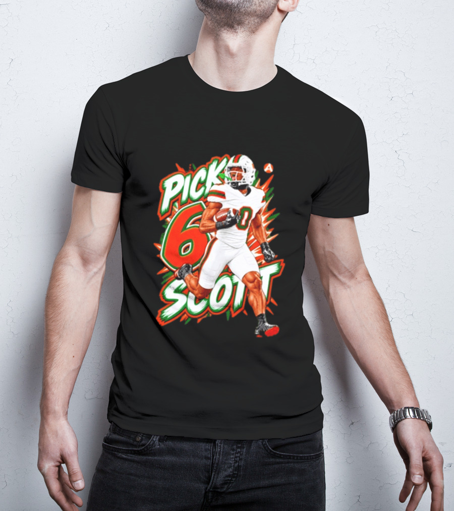 Keionte Scott Pick 6 Scott Miami Hurricanes Football Player T-Shirt