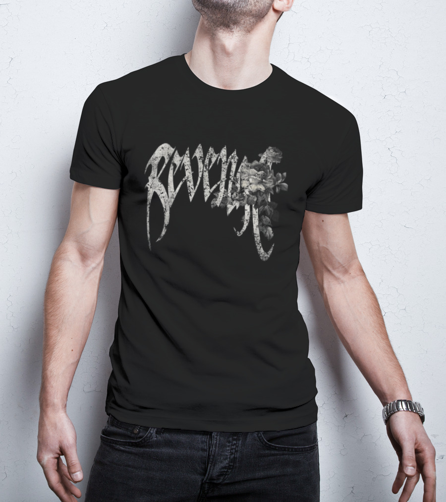 Revenge Store Dark Rose Arch Black T-Shirt