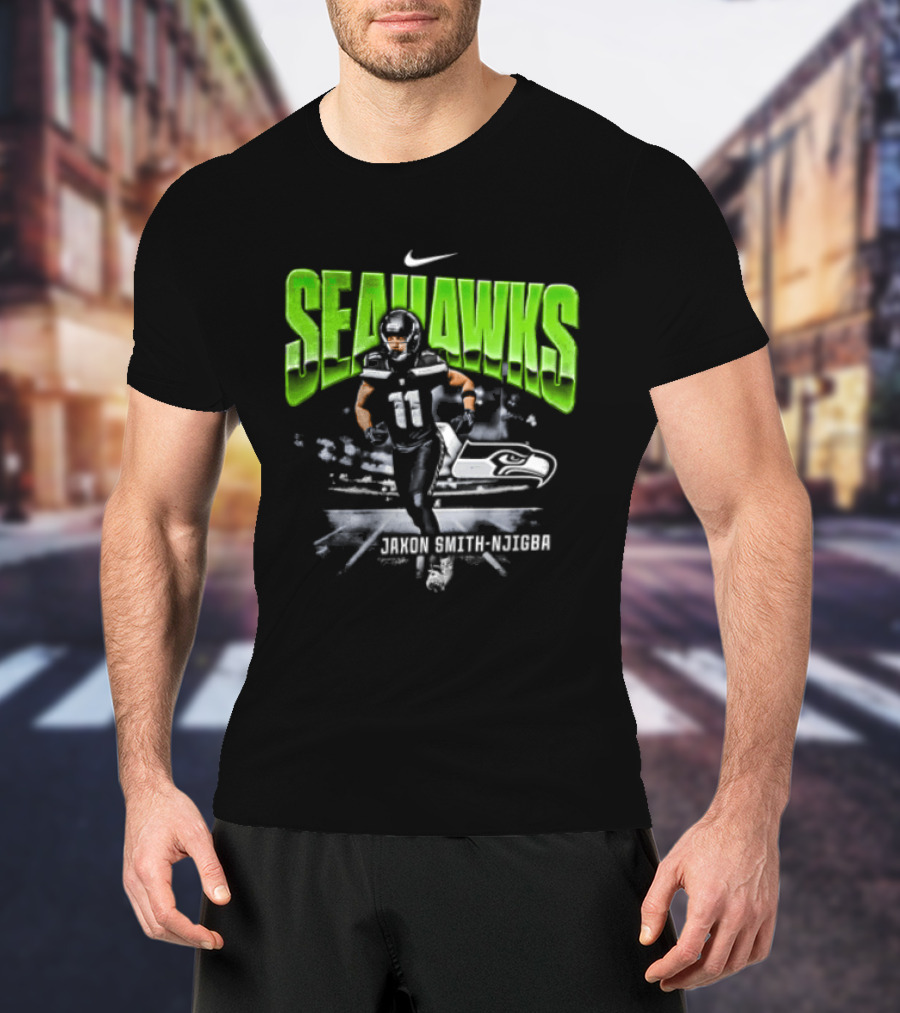 Seattle Seahawks Jaxon Smith Njigba 11 Nike Running Stadium T-Shirt