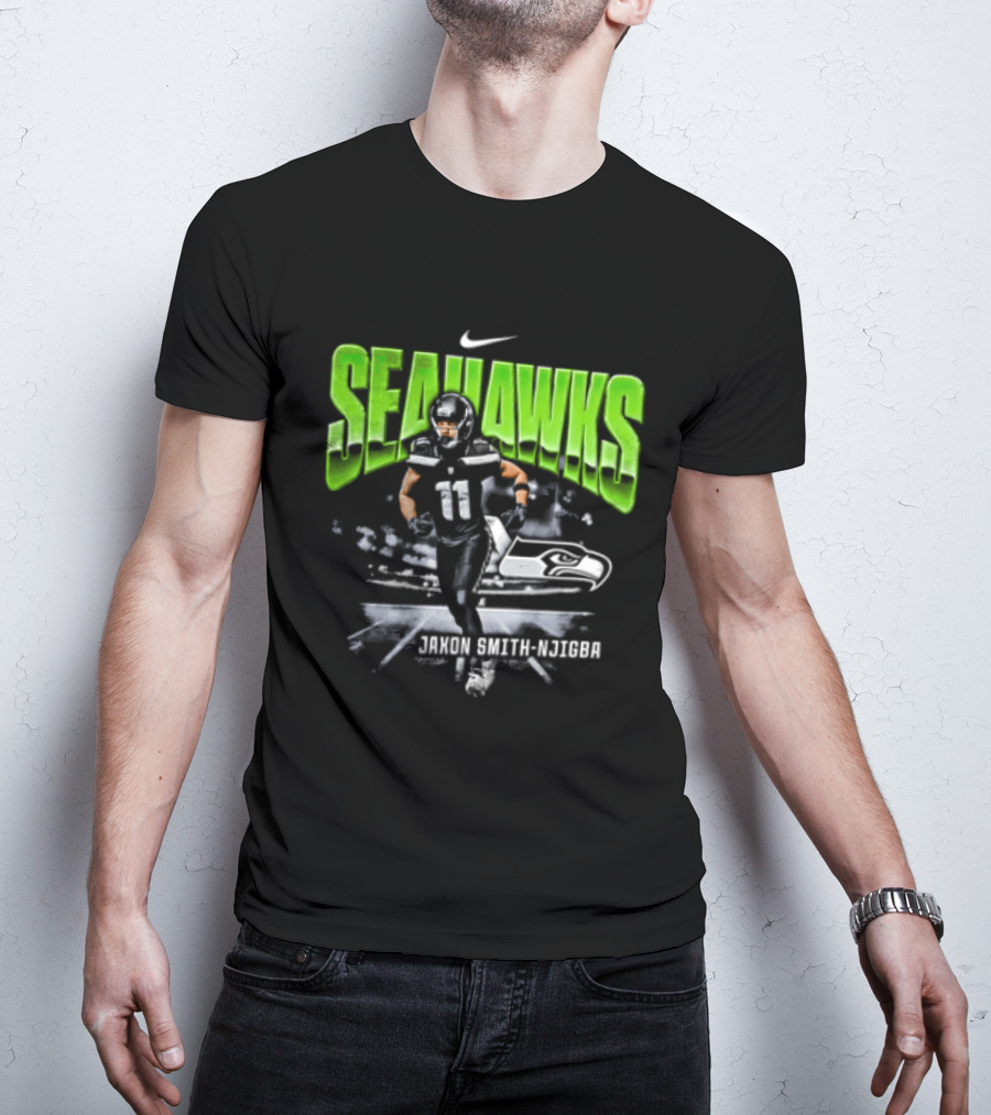 Seattle Seahawks Jaxon Smith Njigba 11 Nike Running Stadium T-Shirt