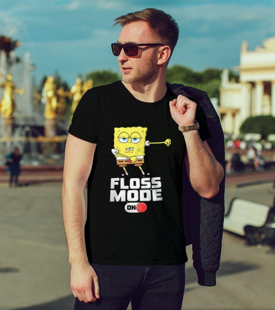 Squarepants Floss Mode On With Dabbing T-Shirt