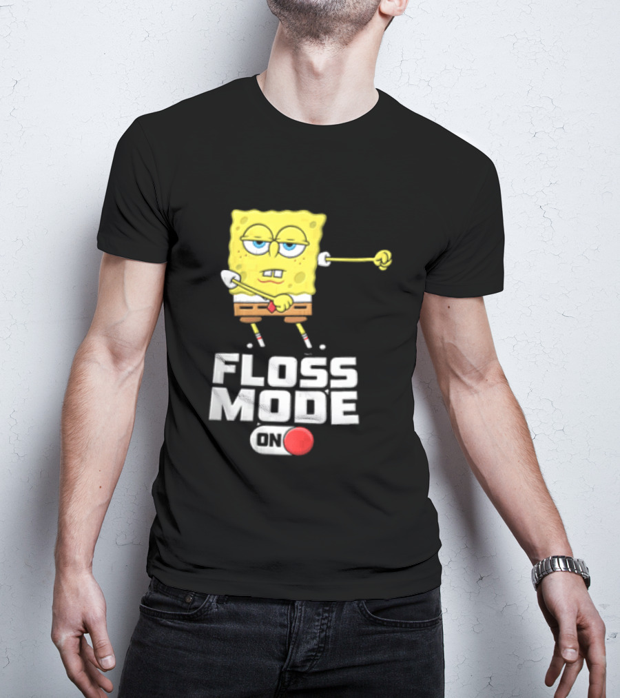 Squarepants Floss Mode On With Dabbing T-Shirt