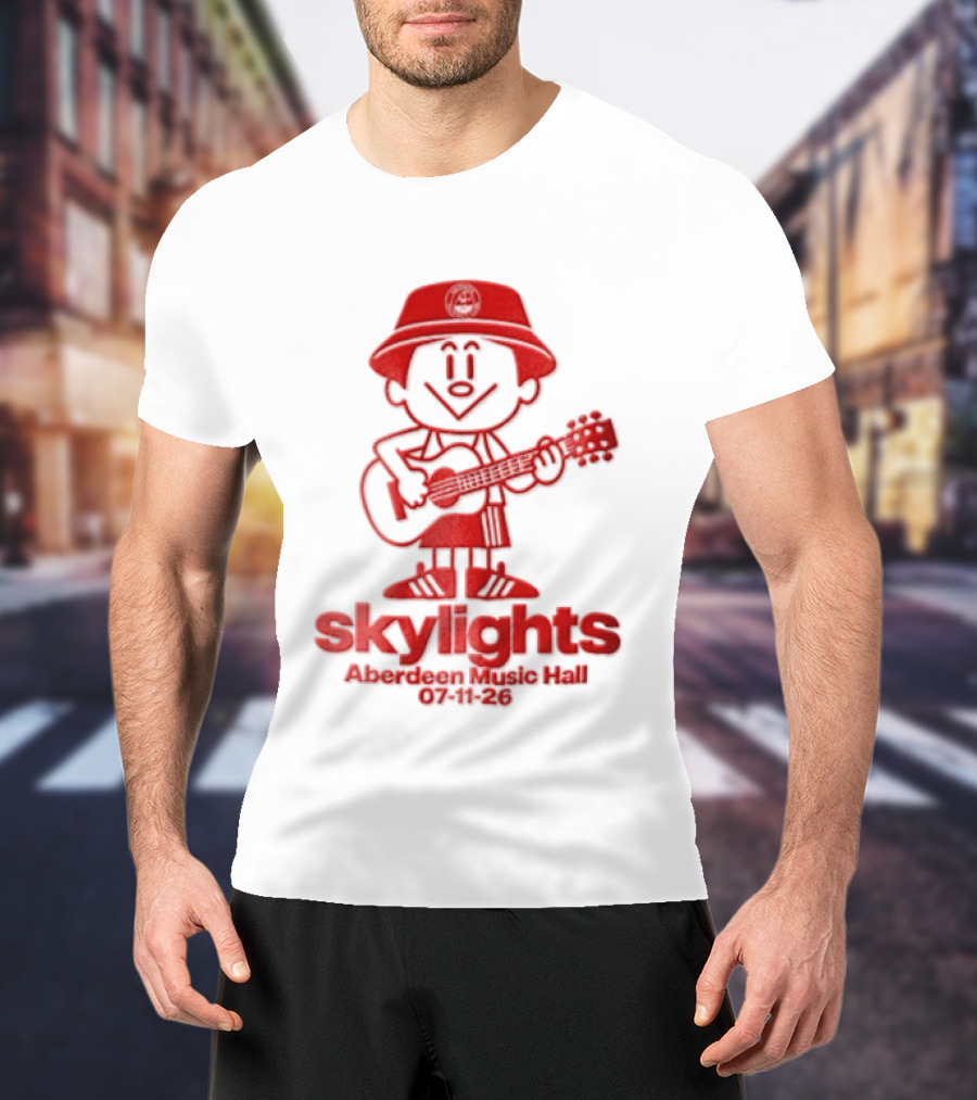 Skylights Aberdeen Music Hall 07/11/23 Boy Playing Guitar T-Shirt