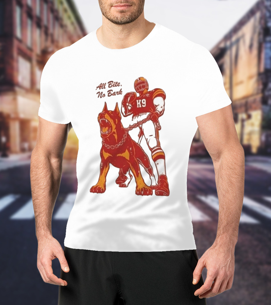 Kenneth Walker III K9 All Bite No Bark Football Player And Dog T-Shirt